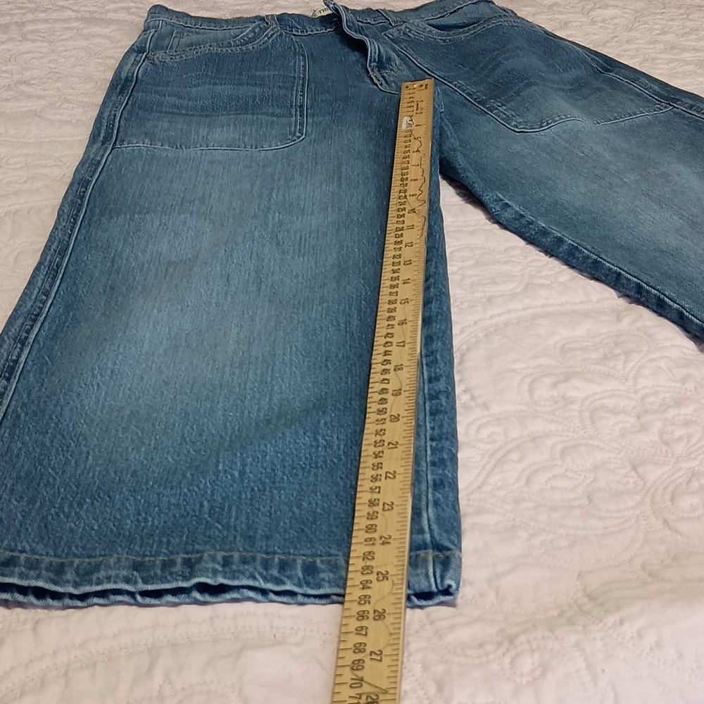 We The Free Women's Relaxed Wide-Leg Blue Denim Jeans - Picture 3 of 10